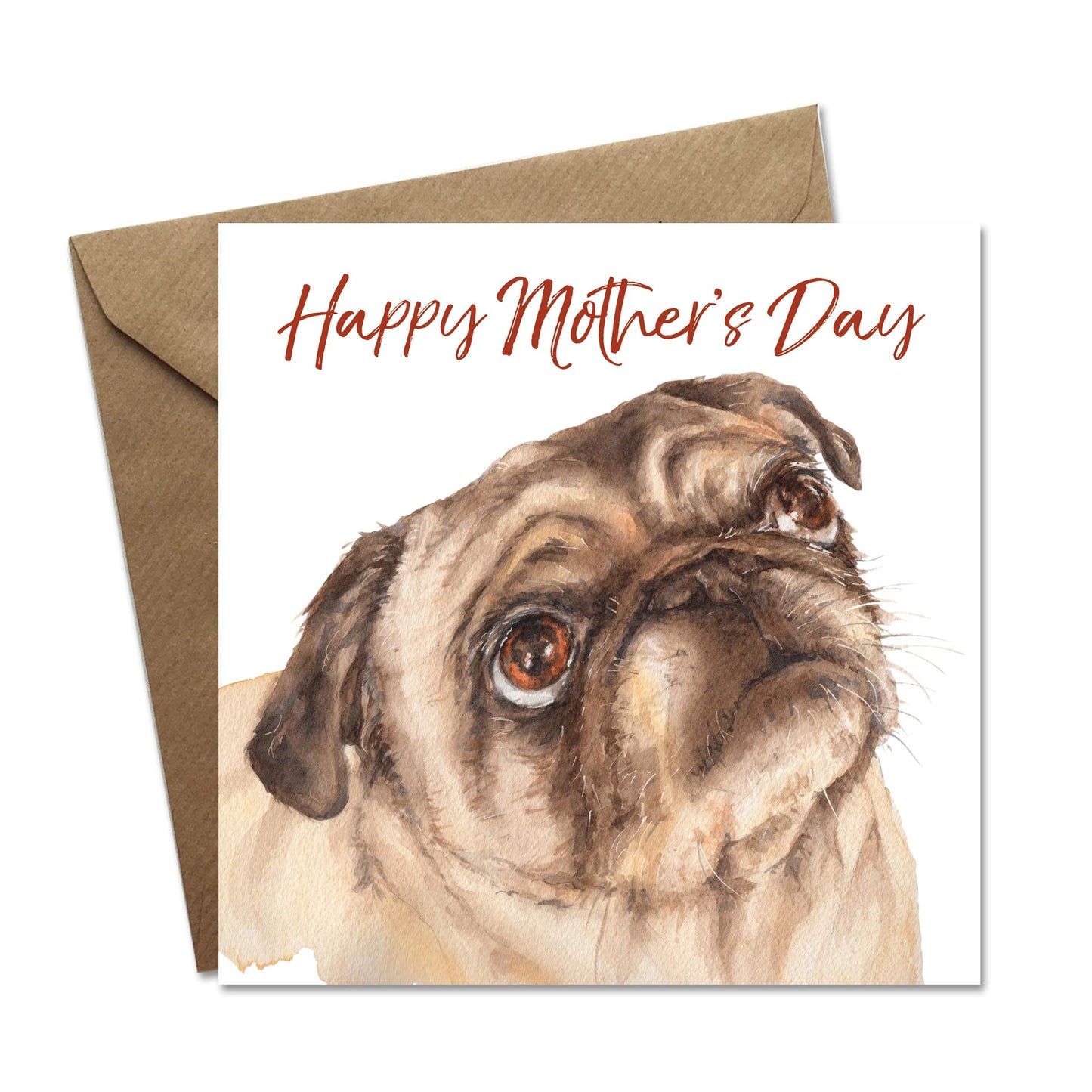 Pug Mother's Day Card