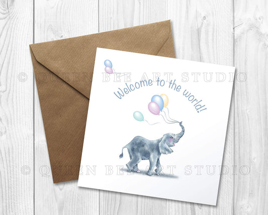 Welcome to the world new baby card