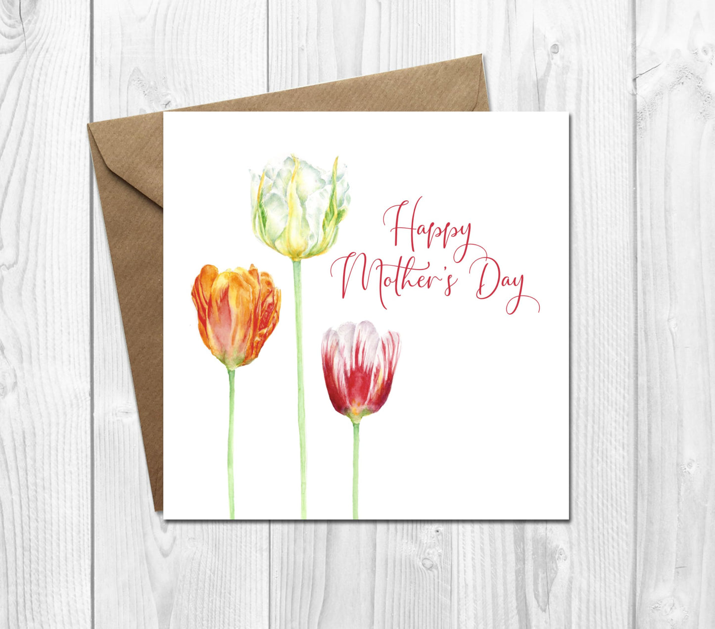 Mother's Day Card with Tulips