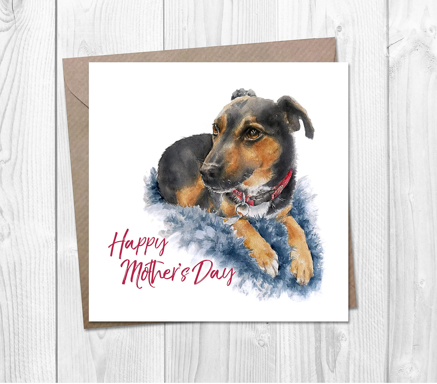 Black and Tan Jack Russell Mother's Day Card