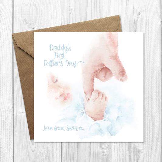 1st fathers day card from baby boy 