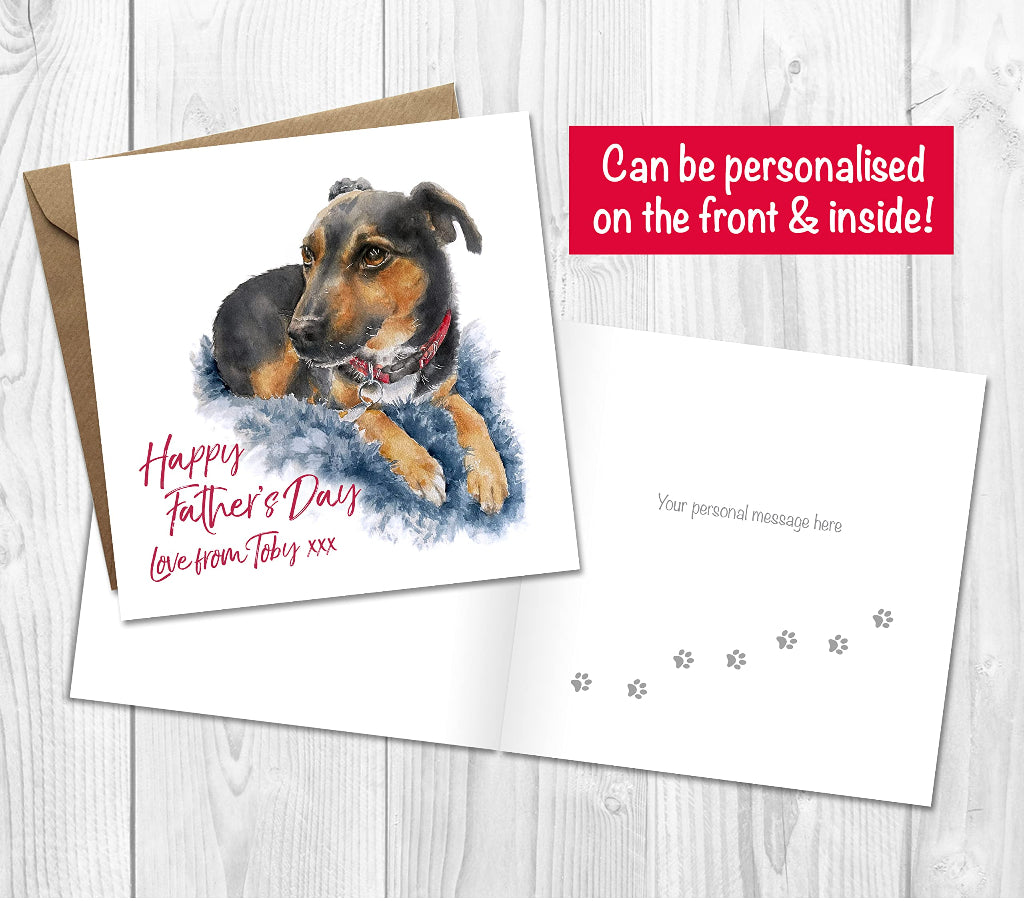 manchester terrier fathers day card printed inside