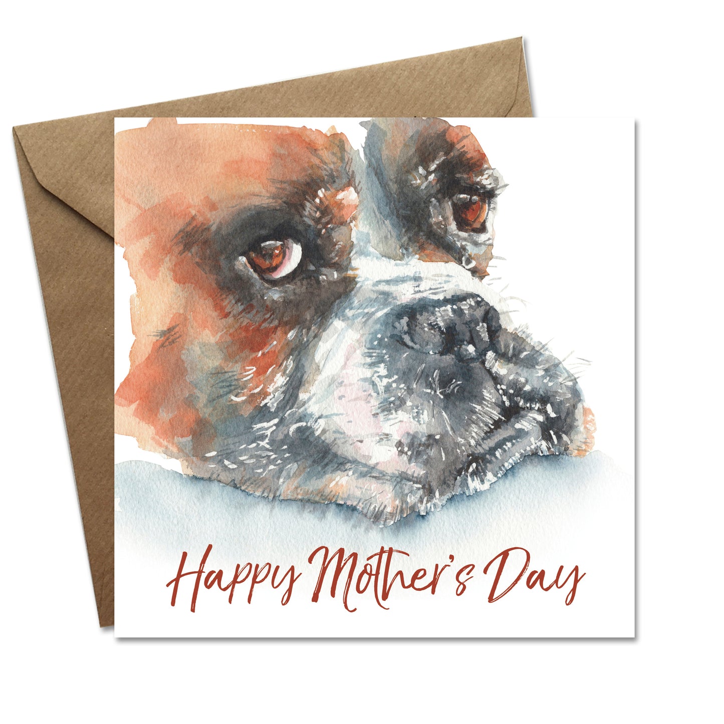 Boxer Dog Mother's Day Card
