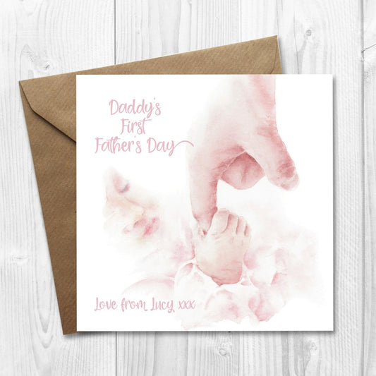 1st fathers day card from baby girl