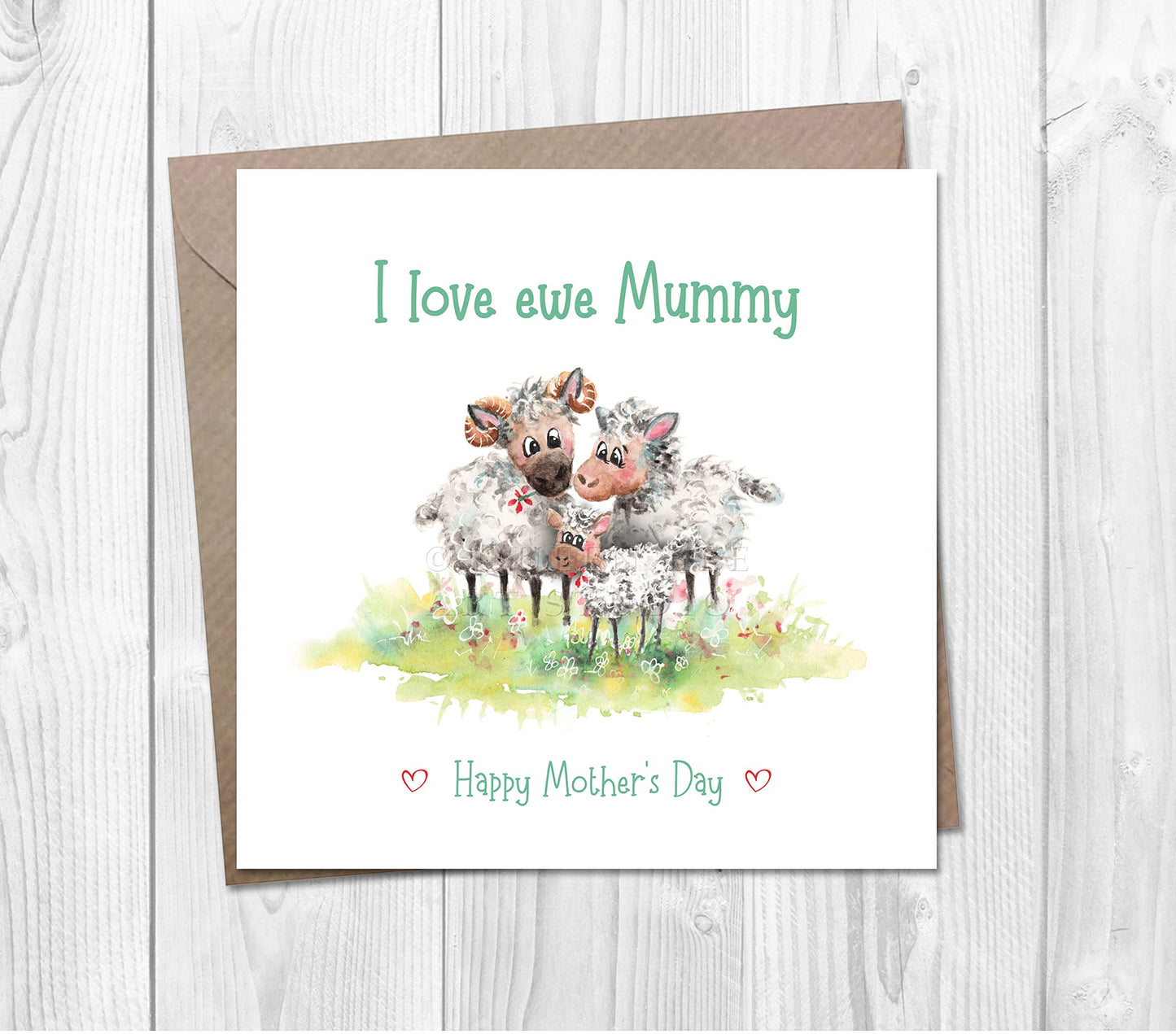 I Love Ewe Mummy Mother's Day Card