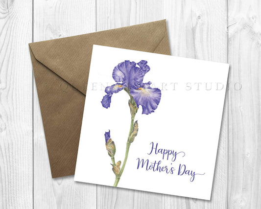 Iris Mother's Day Card