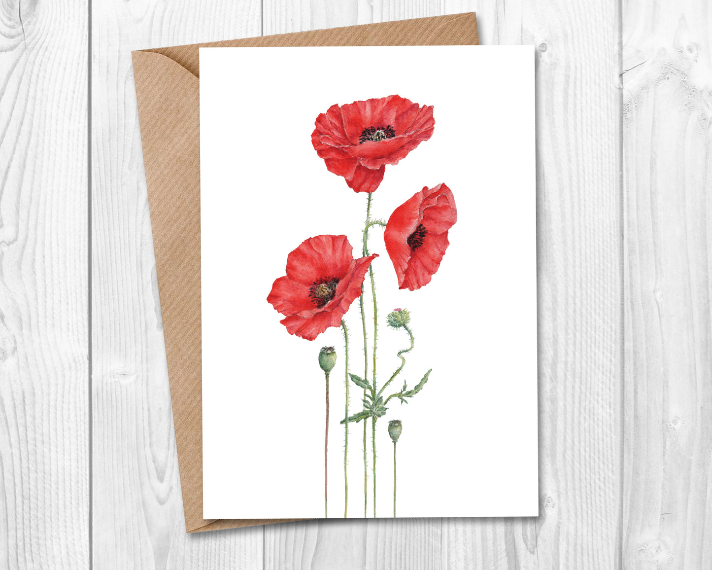 Poppy Art Card